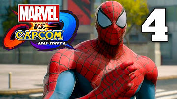 MARVEL VS CAPCOM INFINITE Story Walkthrough Part 4 Black Suit Spider-Man!
