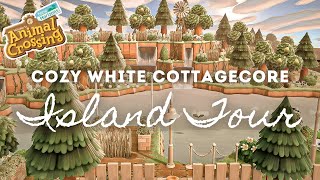 COZY WHITE COTTAGECORE ISLAND TOUR Animal Crossing New Horizons