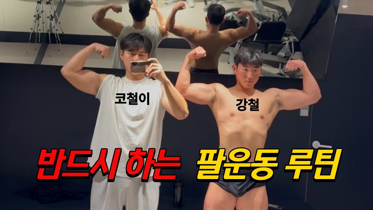 일단 팔은 강철 잡았고 (팔운동루틴)