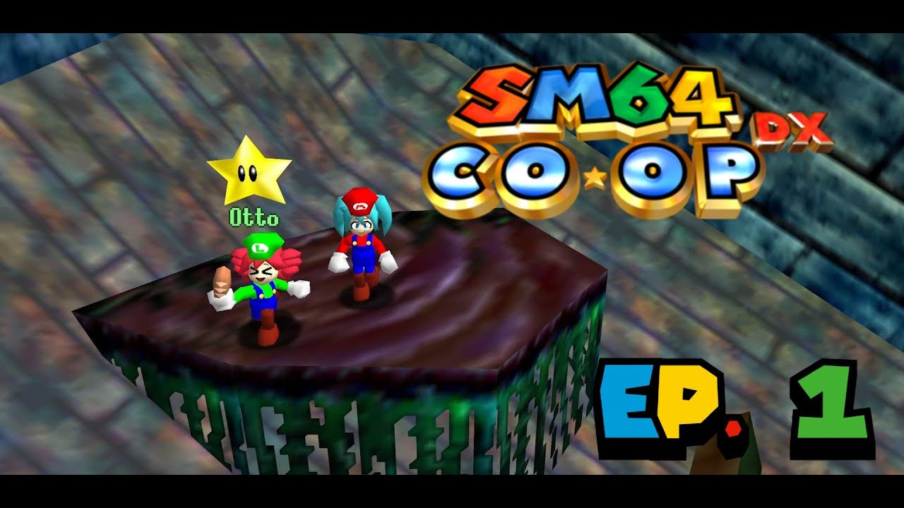 Two Bakas try to play mario 64 chained together | Mario 64 Co-op DX Chained Together Ep. 1 w Otto