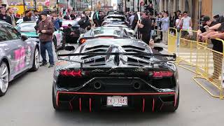 Gumball3000 #toronto2miami HARDCORE SVJ GINTANI FLAMES REVS #shorts