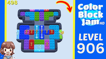 Color Block Jam Level 498 (906) Solution Walkthrough