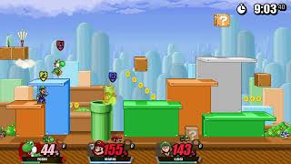 Super Smash Flash 2 Beta v1.4 Free For All - Yoshi Vs Mario Bros #1500