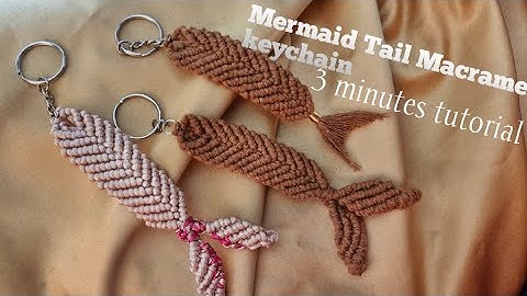 Pastime Creation/how to make macrame mermaid keychain,easy and fast tutorial?