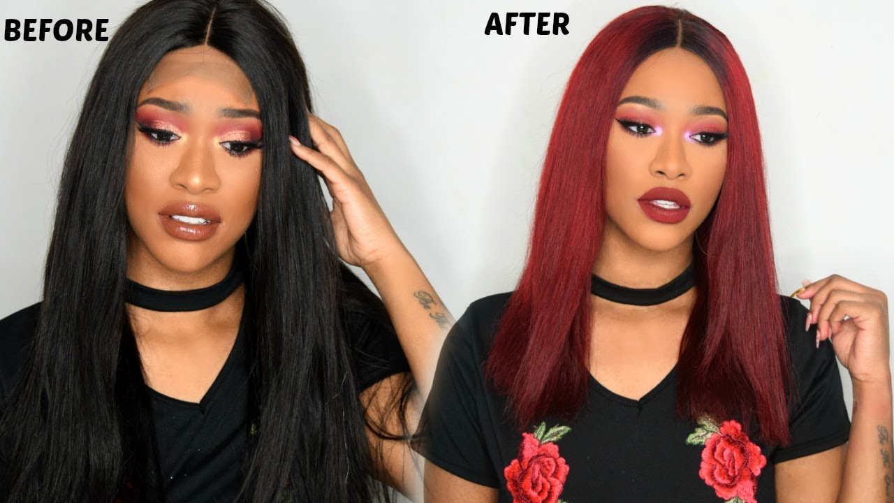 BLACK TO RED! CRANBERRY HAIR ALIEXPRESS YouTube