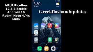 MIUI Ricolino 12.5.3 Stable Android 10 Redmi Note 4/4x Mido