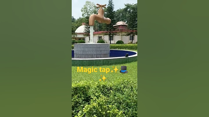 Magic tap|what's holding the magic tap|water falling from illusion tap