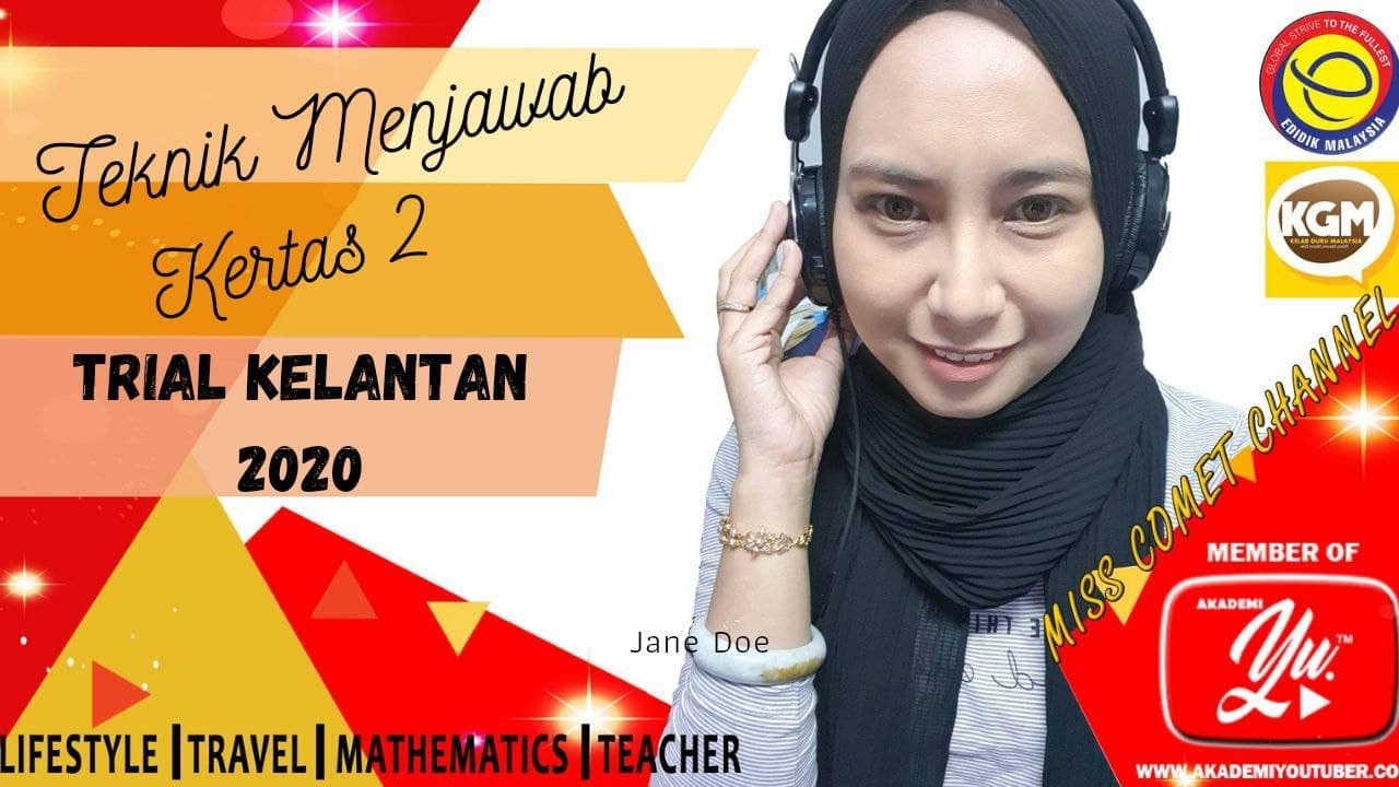 Matematik Spm Percubaan Negeri Kelantan 2020 Kertas 2 Youtube