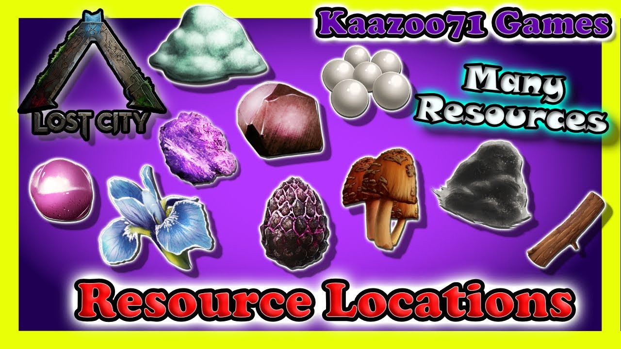 ARK: Lost City | All Key Resource Locations in 4 Minutes! ⏱️💥 - YouTube