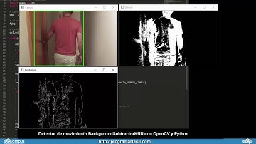 Detección de movimiento con OpenCV y Python KNN