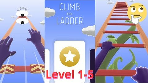 Climb the Ladder game. Level 1 - 5. 👍 #climbtheladder
