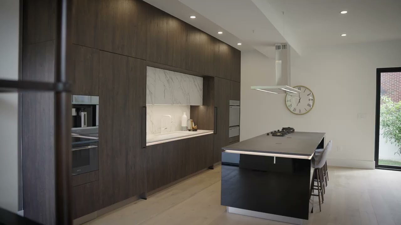 Bauformat modern kitchen in Dark Wood