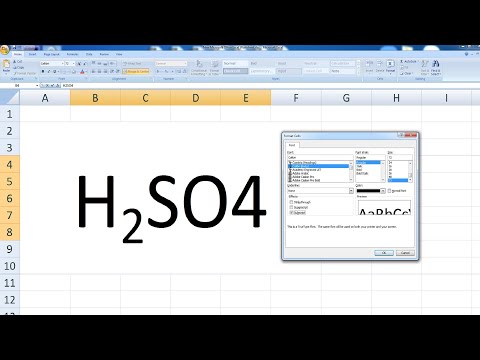 Video: Làm thế nào để bạn viết h2so4 trong Word?