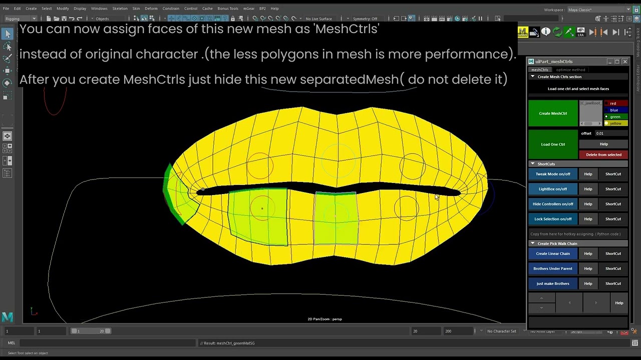 8 Meshctrls Tutorial   Lips Tutorial   Mesh Optimize Method