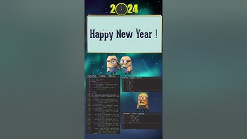 Happy New Year 2024 Wishes Using HTML and JavaScript 😊🎈🎊 | GPW CSS Tricks