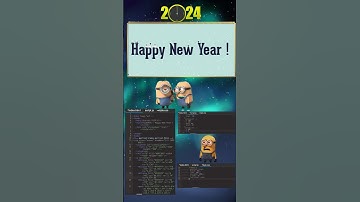 Happy New Year 2024 Wishes Using HTML and JavaScript 😊🎈🎊 | GPW CSS Tricks
