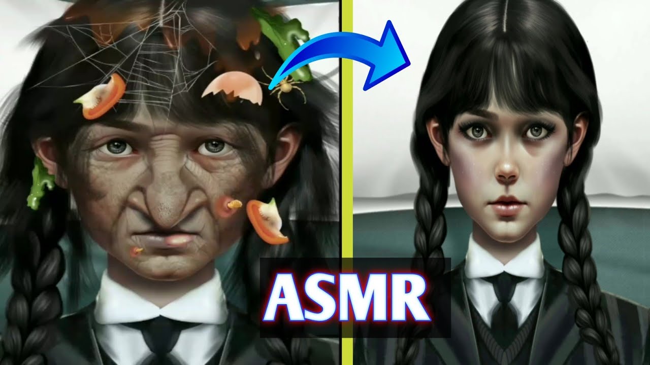 [ASMR] treatment and removal of lice and face transformation YouTube