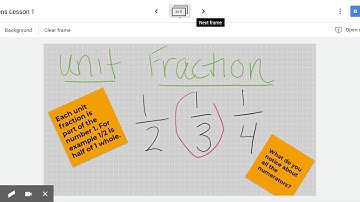 Fractions Lesson 1 - Google Jamboard