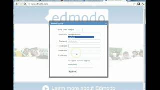 Creating an Edmodo account