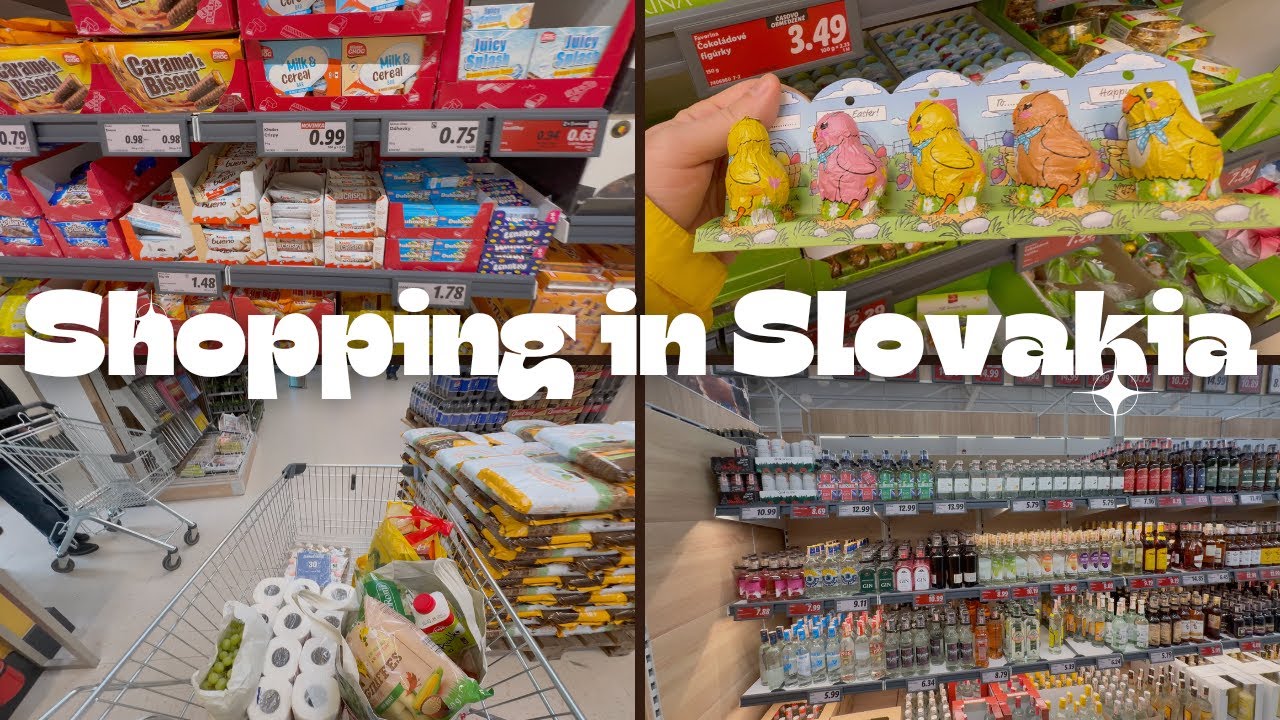 shopping in Slovakia 🇸🇰 grocery food haul with prices 🍇 cheap or expensive? 💸💸