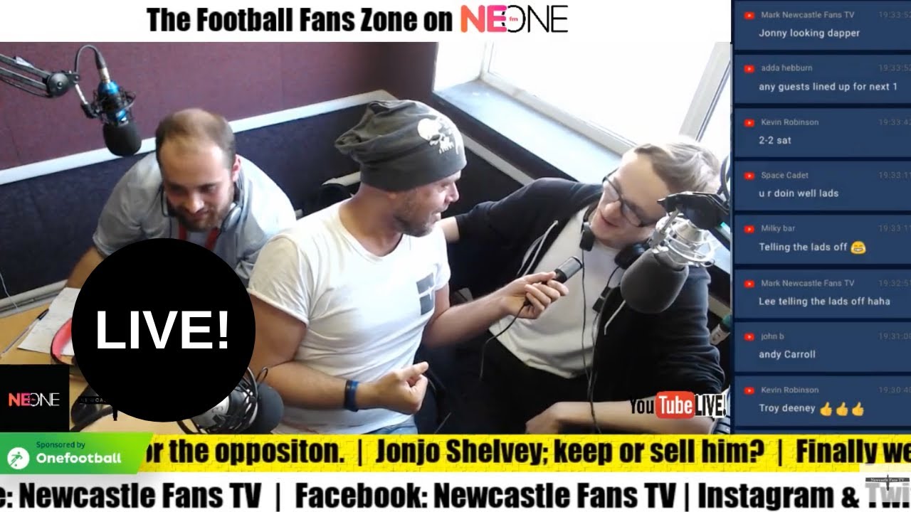 gamezone Live on NE1 FM | Discussing Newcastle United