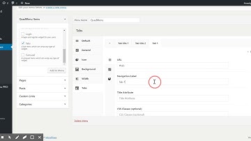 QuadMenu - Add Tab Mega Menu