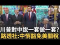 川普針對中國的關稅政策