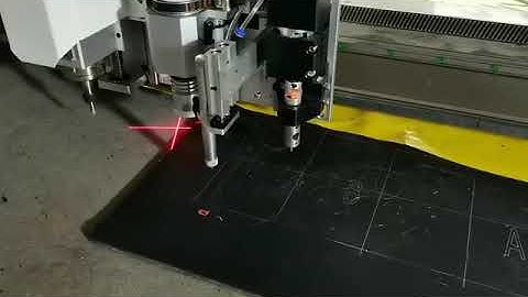 multi heads oscillating knife cuttng machine AKZ1625 test 210806-Shine AccTek Machinery China