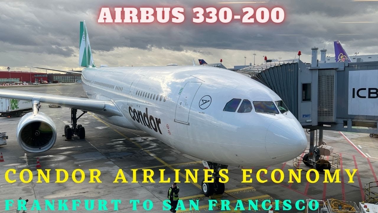 Condor Airline Economy, Frankfurt to San Francisco, A330-200