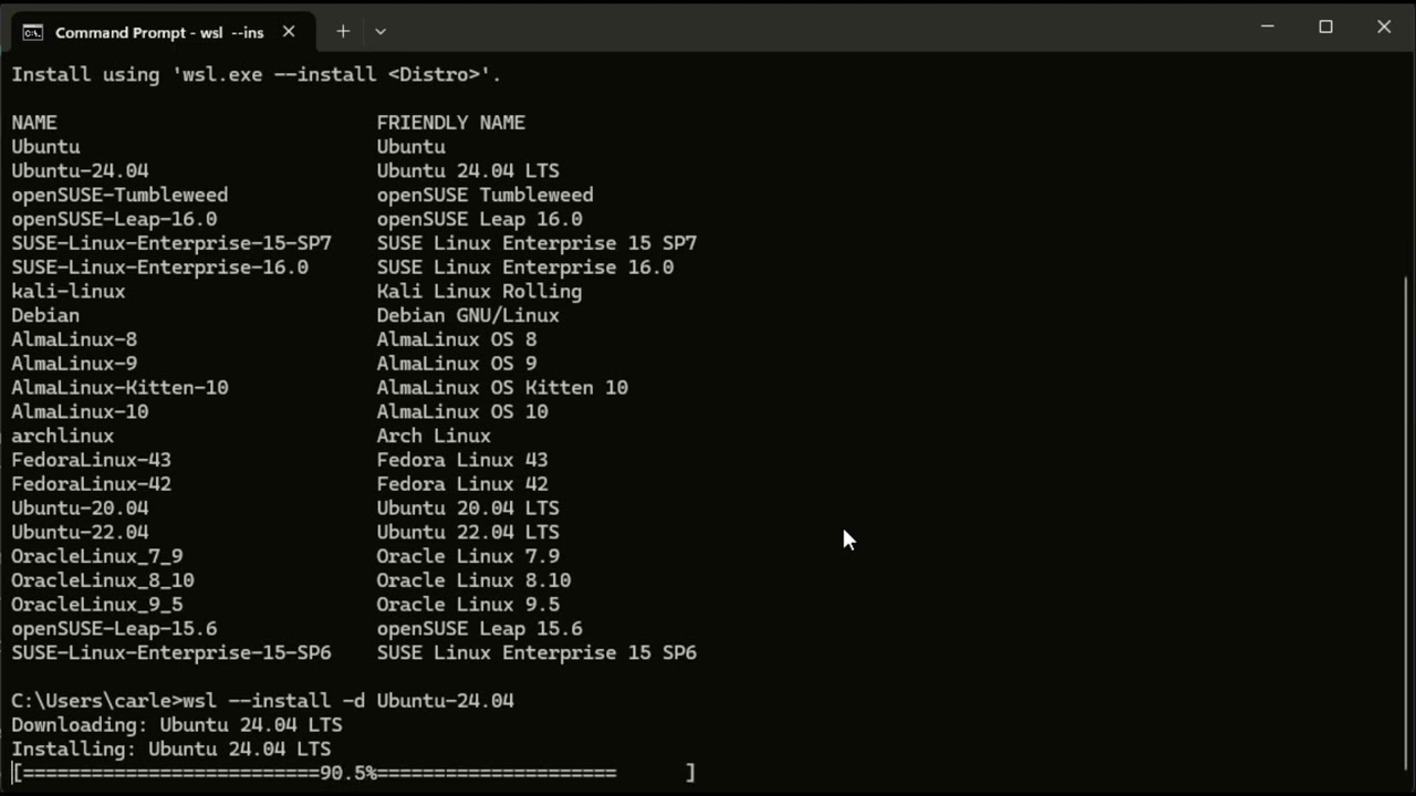 Instal·lar WSL a Windows 11 Home (Windows Subsystem for Linux)