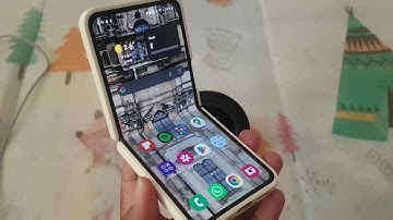 Z Flip 5: How to View Internet Bookmarks with Left Handle Long Swipe Diagonal Down (Good Lock)