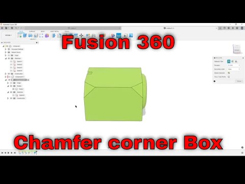 Fusion 360 - Chamfer Corner (2 workflows)