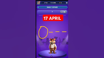 Hamster Kombat Dev Game Daily Cipher 17 April | Hamster Kombat Daily Cipher Code | Daily Combo