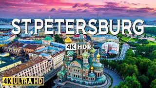 Saint Petersburg 4K Video Ultra HD With Inspiring Music  60 FPS  4K Nature Film