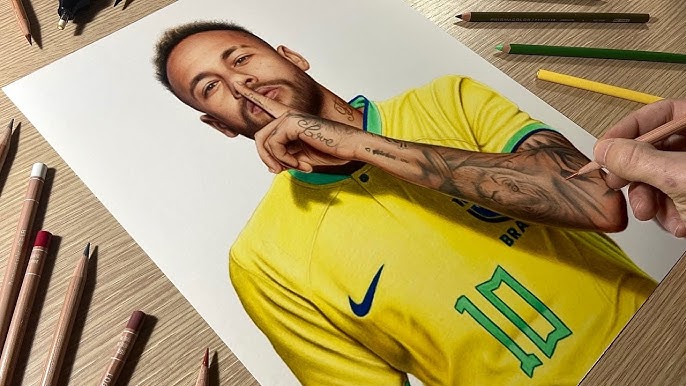 Desenho Realista - Neymar Jr