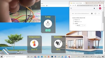 Mô phỏng ESP8266 liên kết với Firebase và liên kết tới Web