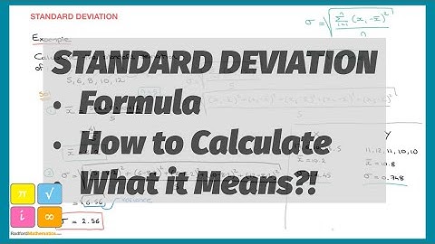 How to Calculate Standard Deviation of a List of Numbers and Interpretation, IB AI & AA Mathematics