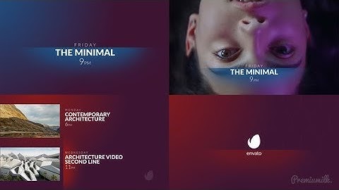 After Effects Template: The Minimal Broadcast Package