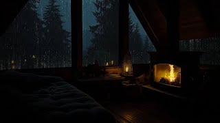 Rain Sounds for Sleeping, Relax and Beat Insomnia | Heavy Rain Falls at Night
