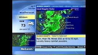 Millsboro Weatherscan (September 11, 2022)