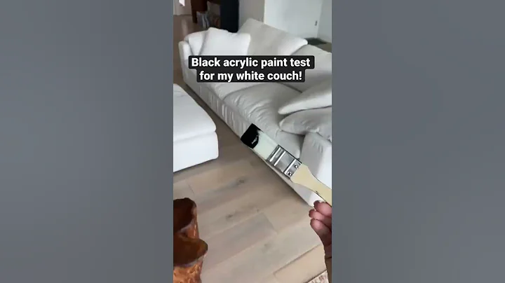 Toddler stains my couch with BLACK acrylic paint!!...