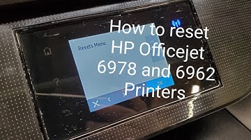 Reset HP Officejet 6978 to Factory Settings Semi-Full Reset