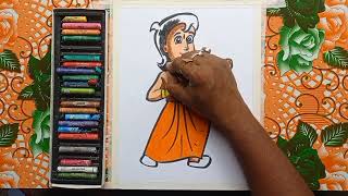Chhota Bheem Cartoon Drawing | Chota Bheem Drawing Easy | New Chota Bheem Drawing step by step