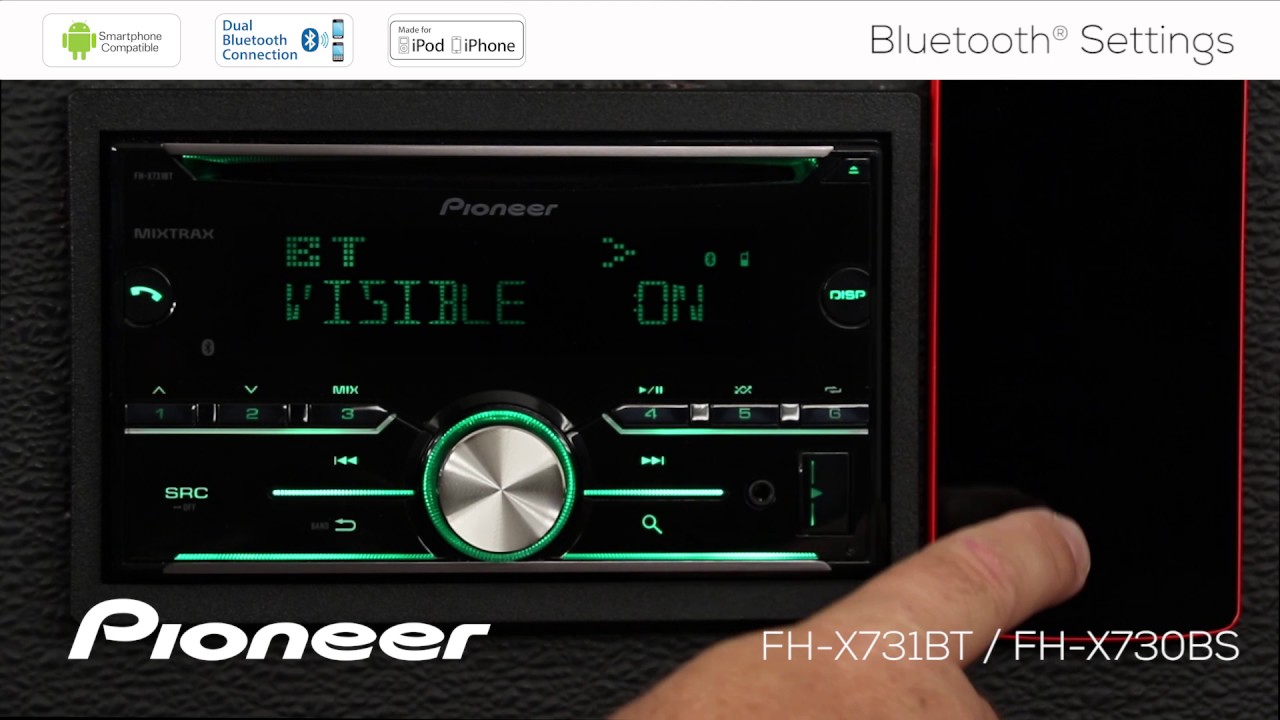 How To Fh X731bt Bluetooth Settings Youtube