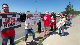 Protest at the Batavia Downs