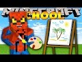 Minecraft School : PAINTING ZOO ANIMALS!