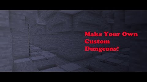 How To Make Your Own CUSTOM and RANDOMLY GENERATED Dungeons In Minecraft With 0 Mods Or Plugins!