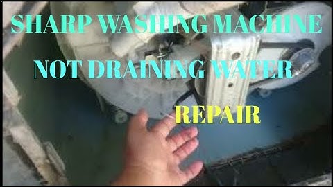 sharp automatic washing machine,not draining repair.change drain motor...#washingmachine #repair