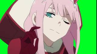 Darling in the Franxx(Zero Two) Anime Green Screen Girl