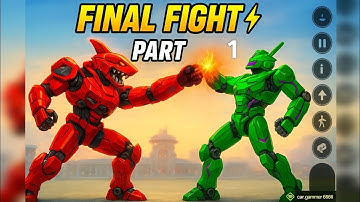 🦈 Angry Shark Robot Transform War 💥 Robot Car Battle in City | Shark Attack Gameplay | Part 1